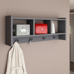 Gancho de pared Midnight Antracita Practica Hogar