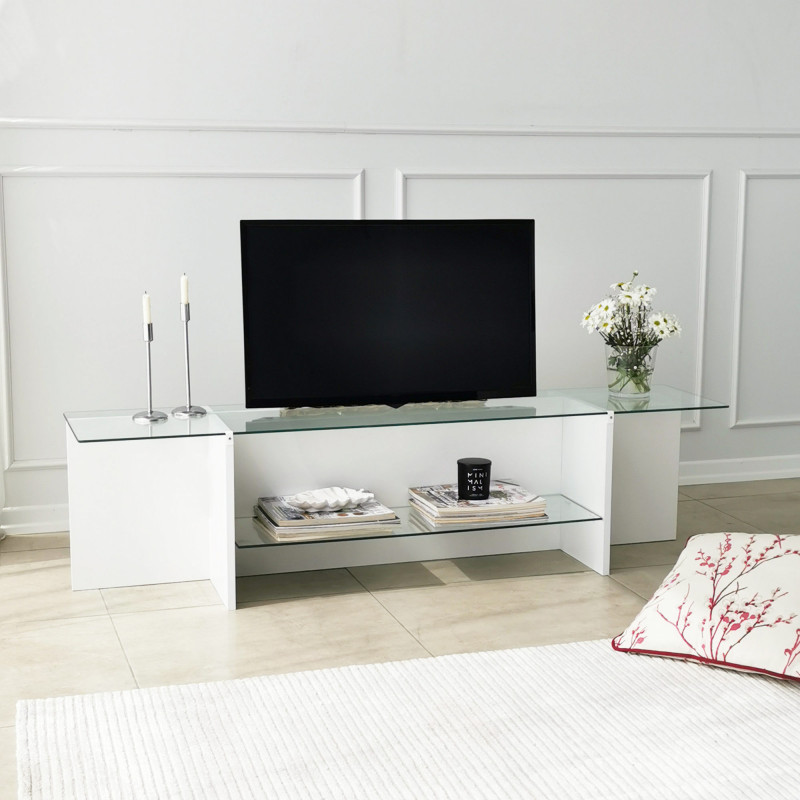 Mueble TV Escape blanco Practica Hogar Mueble TV Escape blanco Practica Hogar