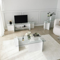 Mueble TV Escape blanco Practica Hogar