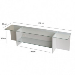 Mueble TV Escape blanco Practica Hogar