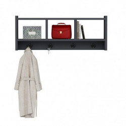 Gancho de pared Midnight Antracita Practica Hogar