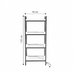 Mueble de baño Schwerin L2038 blanco negro Practica Hogar