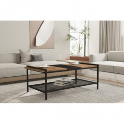 Mesa de centro Mata pino atlántico negro Practica Hogar