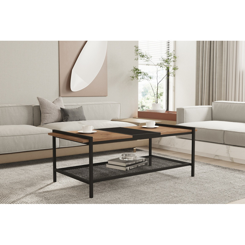 Mesa de centro Mata pino atlántico negro Practica Hogar