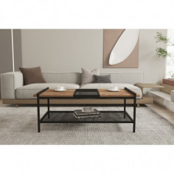 Mesa de centro Mata pino atlántico negro Practica Hogar