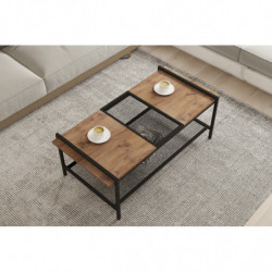 Mesa de centro Mata pino atlántico negro Practica Hogar
