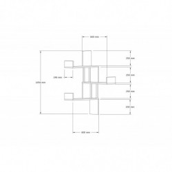 Estante de pared Bombe blanco Practica Hogar