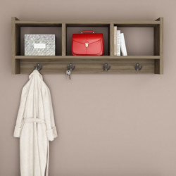 Gancho de pared Midnight Nogal Practica Hogar