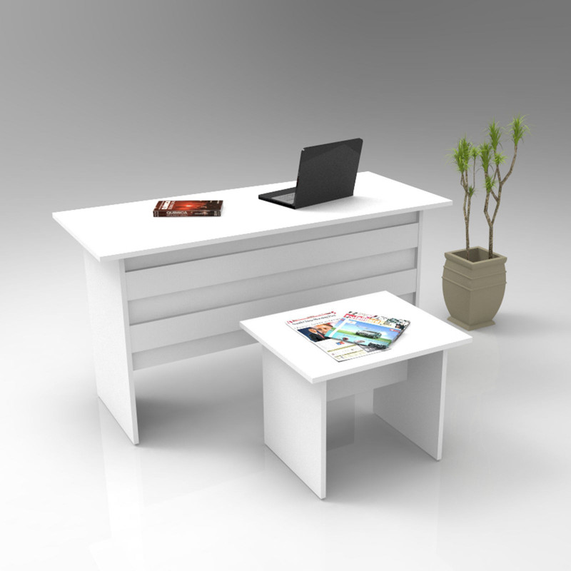 Conjunto de muebles de oficina VO8-W blanco Practica Hogar Conjunto de muebles de oficina VO8-W blanco Practica Hogar