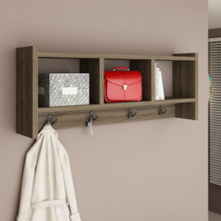 Gancho de pared Midnight Nogal Practica Hogar