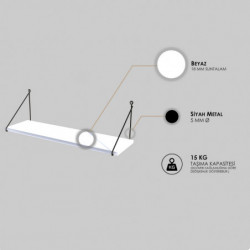 Estante de pared Armoni blanco Practica Hogar