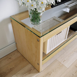 Mueble TV con estante TV302 roble Practica Hogar
