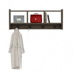 Gancho de pared Midnight Nogal Practica Hogar