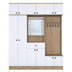 Recibidor EA108-2428 nogal blanco Practica Hogar