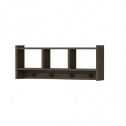 Gancho de pared Midnight Nogal Practica Hogar