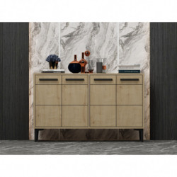 Mueble TV Stria Roble Zafiro Practica Hogar