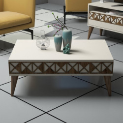 Mesa de centro Line crema Practica Hogar
