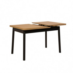 Set mesa comedor extensible y sillas (4 piezas) Oliver- V2 negro Practica Hogar