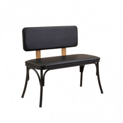 Set mesa comedor extensible y sillas (4 piezas) Oliver- V2 negro Practica Hogar