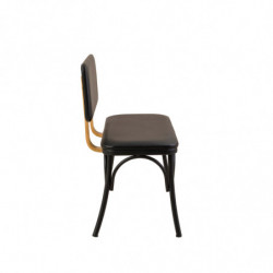 Set mesa comedor extensible y sillas (4 piezas) Oliver- V2 negro Practica Hogar