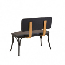Set mesa comedor extensible y sillas (4 piezas) Oliver- V2 negro Practica Hogar