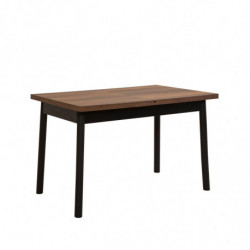Set mesa comedor extensible y sillas (5 piezas) Oliver negro Practica Hogar
