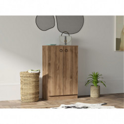 Mueble auxiliar Defn nogal Practica Hogar
