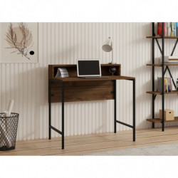Escritorio de estudio Uso negro nogal Practica Hogar