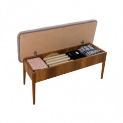 Set mesa comedor extensible y sillas (4 piezas) Vina 0701 nogal Practica Hogar