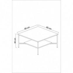 Conjunto de muebles de salón Line dorado blanco Practica Hogar