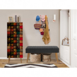 Conjunto de muebles de pasillo Filinta-723-1053 sonoma antracita Practica Hogar