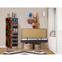 Conjunto de muebles de pasillo Filinta-723-1053 sonoma antracita Practica Hogar