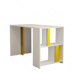 Escritorio de estudio Lima blanco amarillo Practica Hogar