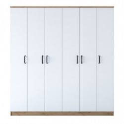 Armario BA114-2274 blanco nogal Practica Hogar