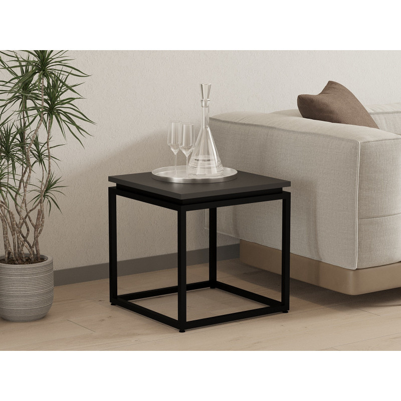 Mesa de centro Leylak negro Practica Hogar Mesa de centro Leylak negro Practica Hogar