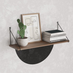 Estante de pared Armoni nogal Practica Hogar