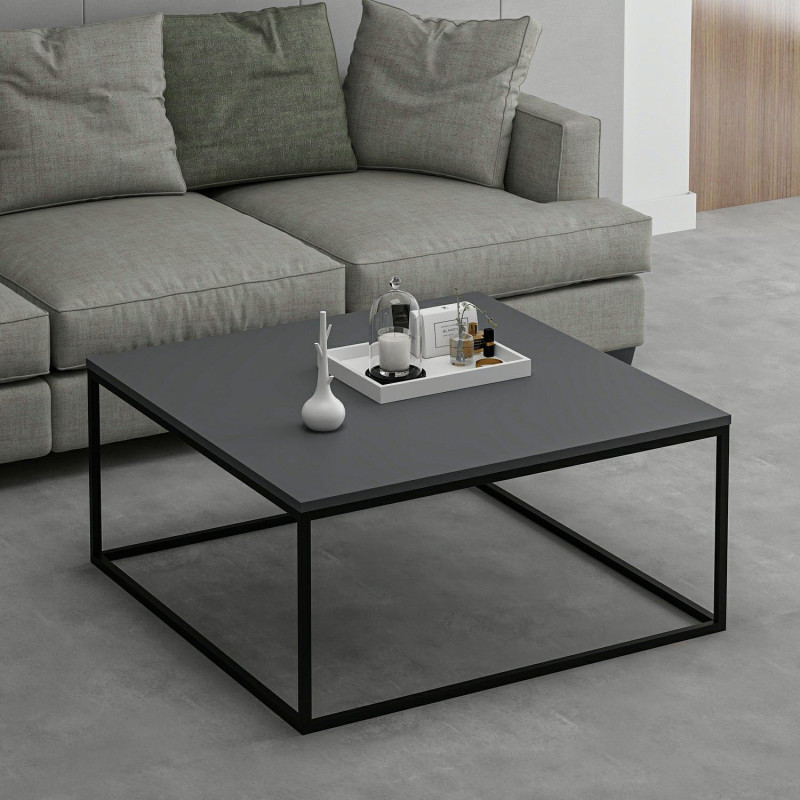 Mesa de centro Loni antracita Practica Hogar Mesa de centro Loni antracita Practica Hogar