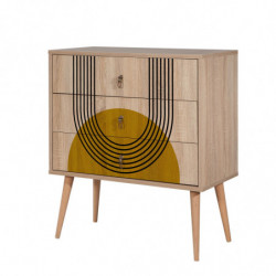 Cómoda City Trio Sun multicolor Practica Hogar