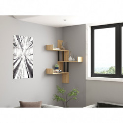 Estante de pared Bombe roble zafiro Practica Hogar
