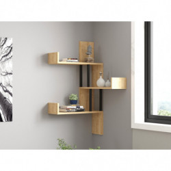 Estante de pared Bombe roble zafiro Practica Hogar