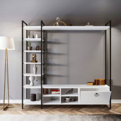Mueble TV Demirli L518 blanco Practica Hogar