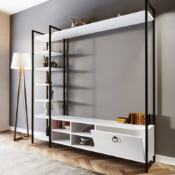 Mueble TV Demirli L518 blanco Practica Hogar