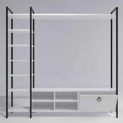 Mueble TV Demirli L518 blanco Practica Hogar