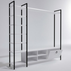 Mueble TV Demirli L518 blanco Practica Hogar