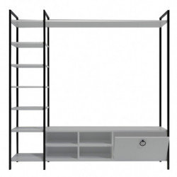 Mueble TV Demirli L518 blanco Practica Hogar