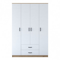 Armario BA112 2331 blanco nogal Practica Hogar