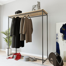 Armario Yenikoy-L653 negro Practica Hogar