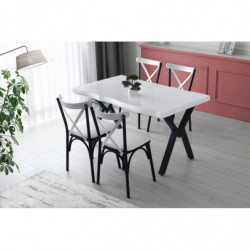 Mesa comedor Efor-1411 blanco Practica Hogar