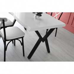 Mesa comedor Efor-1411 blanco Practica Hogar