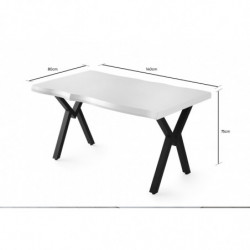 Mesa comedor Efor-1411 blanco Practica Hogar
